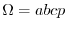 $\Omega=abcp$