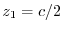 $z_{1}=c/2$