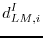 $\displaystyle d_{LM,i}^{I}$