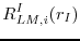 $\displaystyle R_{LM,i}^{I}(r_{I})$