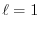 $\displaystyle \ell=1$