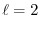 $\displaystyle \ell=2$