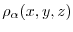 $\rho_{\alpha}(x,y,z)$