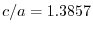 $c/a=1.3857$