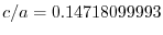 $c/a=0.14718099993$