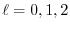 $\ell=0,1,2$