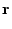 $\displaystyle {\bf r}$