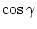 $\cos{\gamma}$
