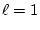 $\displaystyle \ell=1$