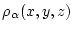 $\rho_{\alpha}(x,y,z)$