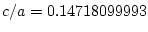 $c/a=0.14718099993$